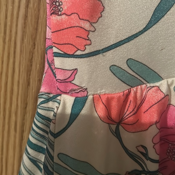 Vintage 50s 60s garbar floral playsuit styled swimsuit Union made - Picture 6 of 15